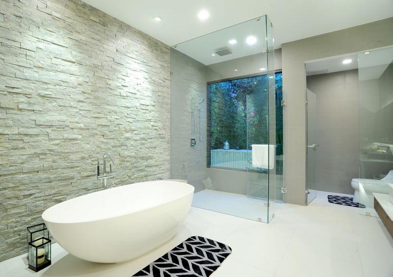 Modern Bathtub with Freestanding Design